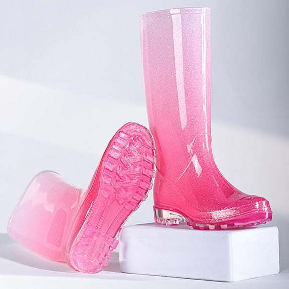 XIMIN Women's Non-Slip Rubber Garden Boots Knee-High Waterproof Rain Boots for Farming Fishing Outdoor Work Comfortable & Durable Garden Footwear