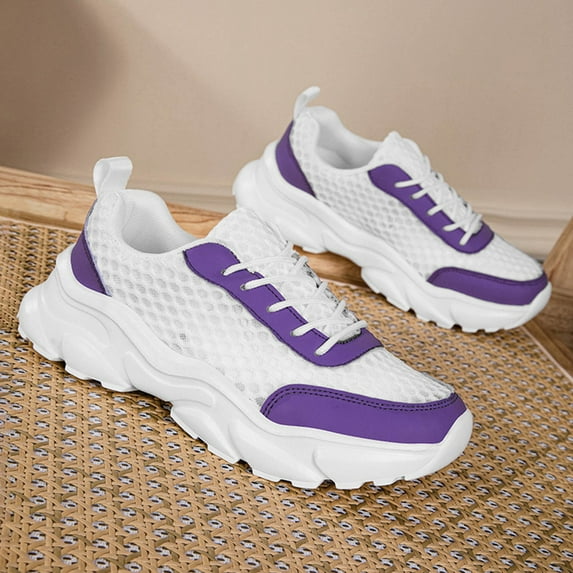 XIMIN Women's Shoes Quick Dry Sneakers Running Walking Tennis Non Slip On Shoe Gym Sports Fashion Casual Athletic Lightweight Breathable Athletic Workout Gym Jogging Shoes