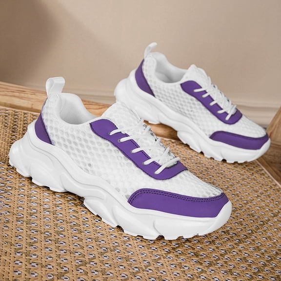 XIMIN Women's Shoes Quick Dry Sneakers Running Walking Tennis Non Slip On Shoe Gym Sports Fashion Casual Athletic Lightweight Breathable Athletic Workout Gym Jogging Shoes