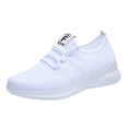 thumbnail image 1 of XIMIN Women's Slip On Mesh Sneakers - Ultra Lightweight Breathable Non Slip Walking Shoes for Gym Running Workout and Everyday Casual Wear (White, 6.5), 1 of 9