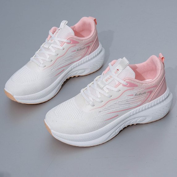 XIMIN Women's Tennis Walking Shoes Comfortable Running Walking Shoes Breathable Non-Slip Workout Gym Soften Wear Resistant Cross Training Athletic Sneakers
