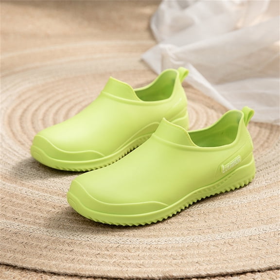 XIMIN Women's Waterproof Non Slip Lightweight Chef Shoes Food Service Kitchen Shoes Slip On Gardening Shoes Outdoor Footwear for Camping and Yard Work