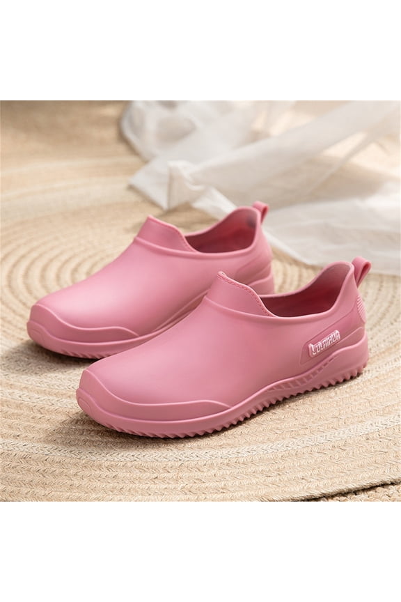 Women's Waterproof Non Slip Lightweight Chef Shoes Food Service Kitchen Shoes Slip On Gardening Shoes Outdoor Footwear for Camping and Yard Work