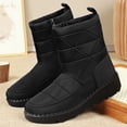 thumbnail image 1 of XIMIN Women’s Winter Boots Waterproof Snow Booties Mid Calf Boots with Zipper Warm Faux Fur Lined Cozy Comfortable Anti-Slip Sole Stylish Outdoor Shoes, 1 of 7