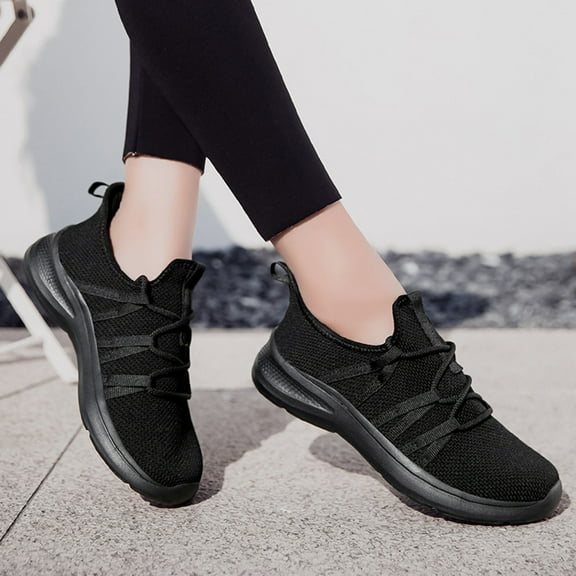 XIMIN Womens Slip On Pull On Light Casual Sports Hands Free Sneakers Tennis Walking Orthopedic Shoes Breathable Comfort Athletic Gym Workout Cross Training Running Sneakers