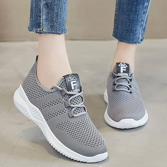 XIMIN Womens Slip On Shoes Ultra Lightweight Breathable Walking Shoes Non Slip Athletic Running Fashion Workout Gym Sneakers Mesh Casual Sports Orthopedic Shoes