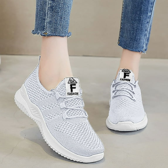 XIMIN Womens Slip On Shoes Ultra Lightweight Breathable Walking Shoes Non Slip Athletic Running Fashion Workout Gym Sneakers Mesh Casual Sports Orthopedic Shoes