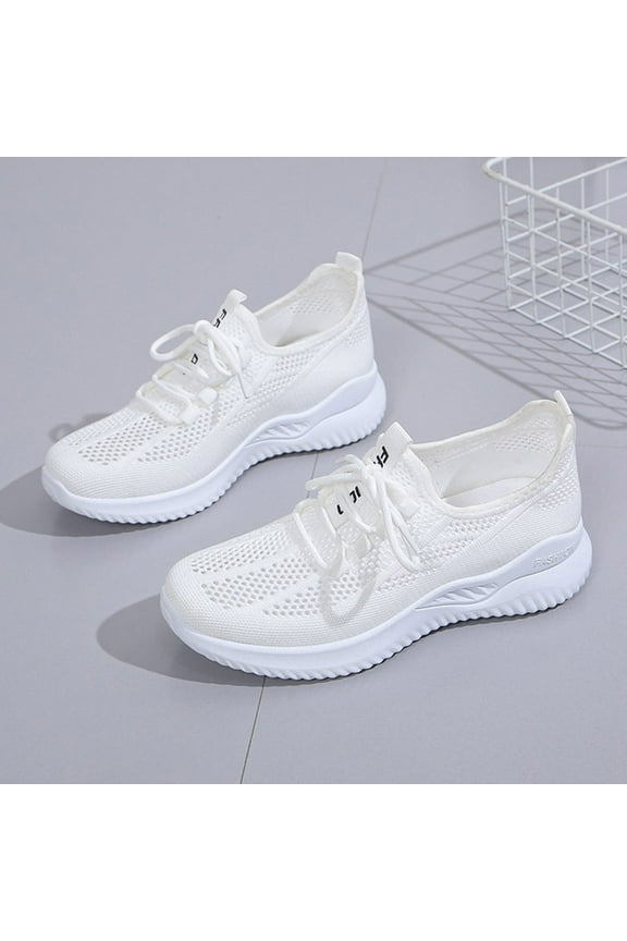 Womens Y2k Chunky Sneakers Orthopedic Bowling Shoes Aesthetic Soft Soles Light-Weight Mesh Athletic Slip on Sneakers Lace Up Hollow Out Walking Gym Workout Shoes