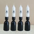 thumbnail image 1 of XINAOBAOLUO 4-Pack Snowman Design Christmas Candles, Holiday Taper Candles for Home Decor and Gifts, 1 of 5