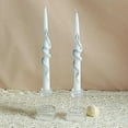 thumbnail image 1 of XINAOBAOLUO Sanke Taper Candle 10 Inch Vintage Candlesticks Rustic Decor Unscented Dripless Tapered Candle Set for Decor Wedding Party,2 Pack, 1 of 4