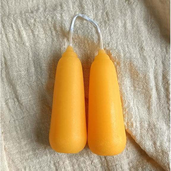 XINAOBAOLUO Taper Candle Meditation Candles,Candlestick Dripless Beeswax Candles for Yoga & Spiritual Rituals (Set of 2)