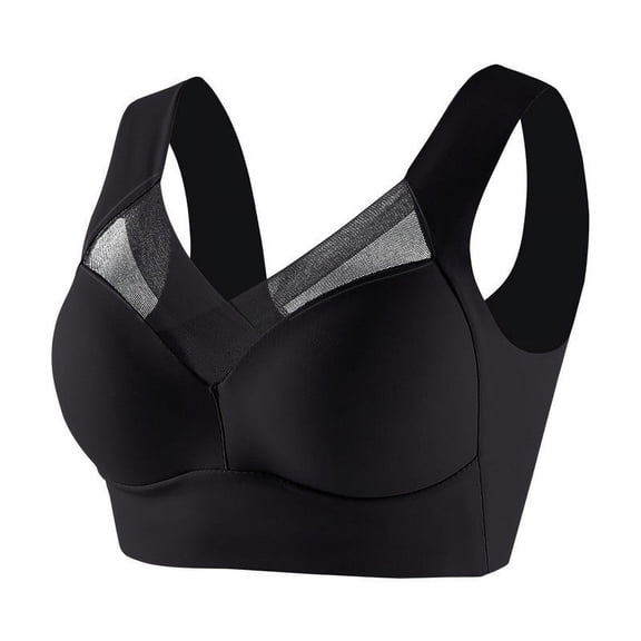 XINC Comfortable Wireless Bra Women's Large Strapless Lace Tank Top Underwear Thin Side Fold Side Breast Gather Adjustable Bra Push Up Comfort Soft