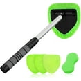 thumbnail image 1 of XINDELL Windshield Cleaner Tool – Car Interior Window Cleaning Kit with Extendable Handle & 4 Microfiber Pads, Auto Wiper Inside Windshield Brush for Car & Home Windows, 1 of 8