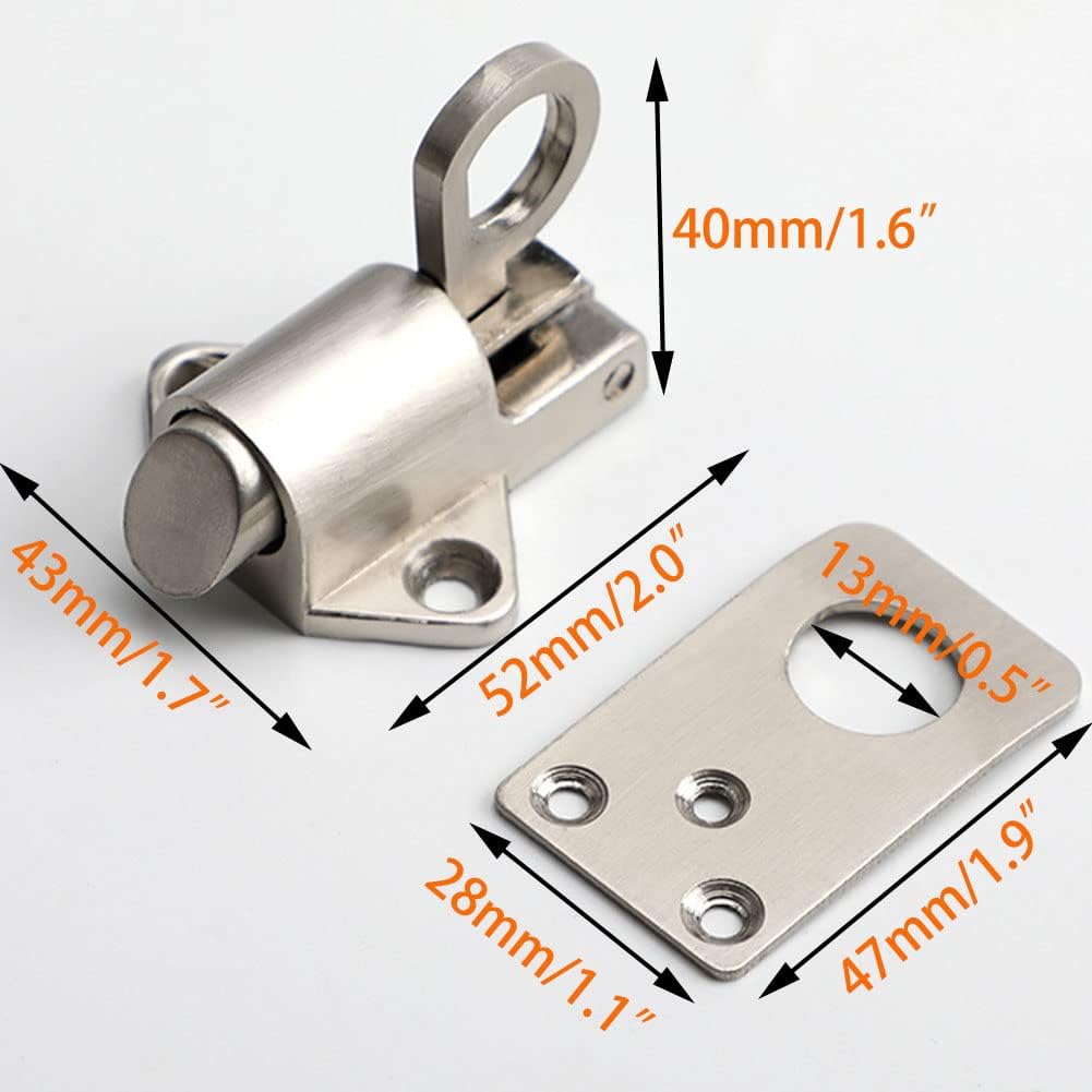 XINDUO-2pcs Self Closing Latch - Spring Door Lock - Door Latch ...