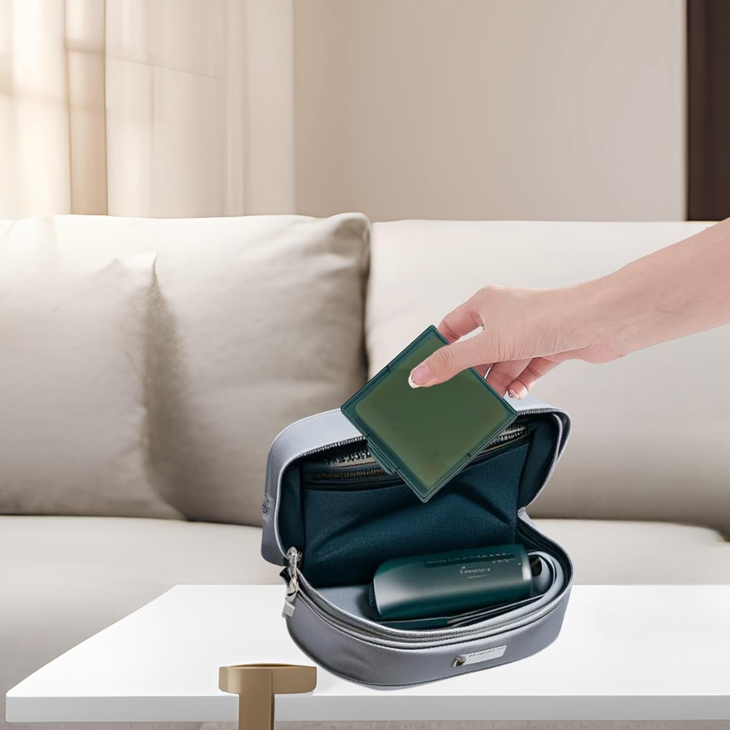 XINDUO-Bathroom Soap Dishes for Dr. Squatch Soap, Square Travel Soap Container with Lid, Portable Bar Soap Holder for Shower Soap Dish Box for Traveling Camping Outdoor (2pack Blue)