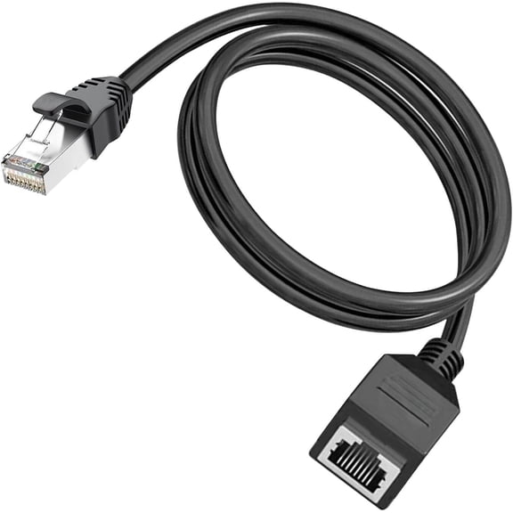 XINDUO-Ethernet Extension Cable, RJ45 Male to Female Ethernet LAN Male to Female Connector Network Extension Cable RJ45 Extension Patch Cable Extender Cord (2ft/60cm) - 2Pack