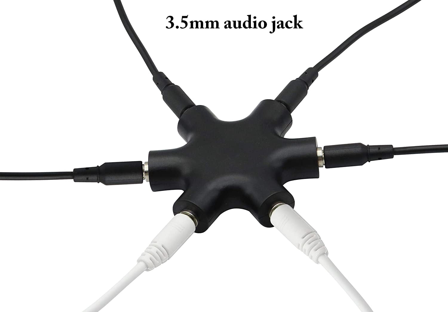 XINDUO-Headphone Splitter, 6-Port Music Sharer, 3.5mm 6 Port Female ...