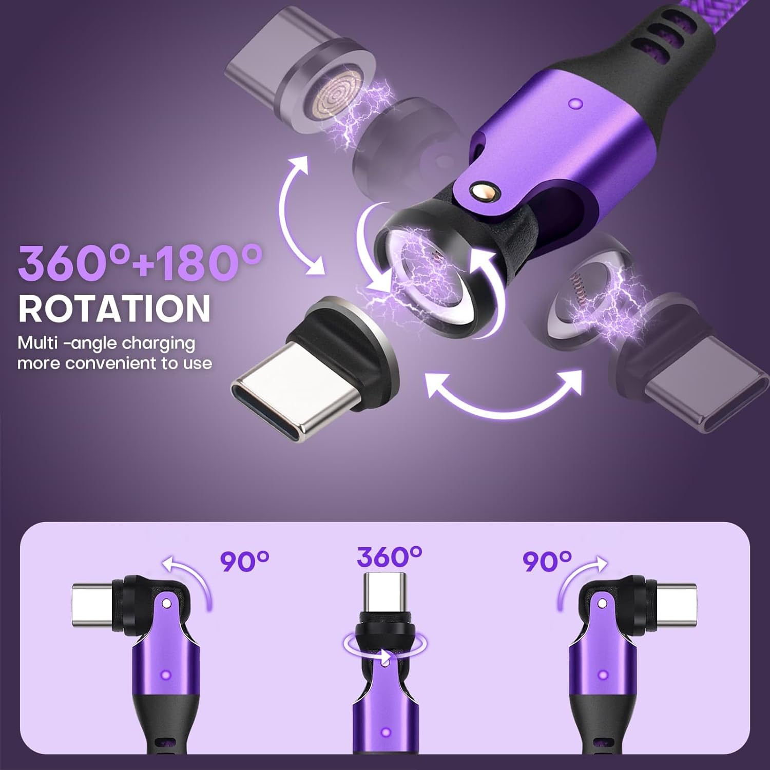 XINDUO-Magnetic USB to USB C Adapter 2 Pack 6