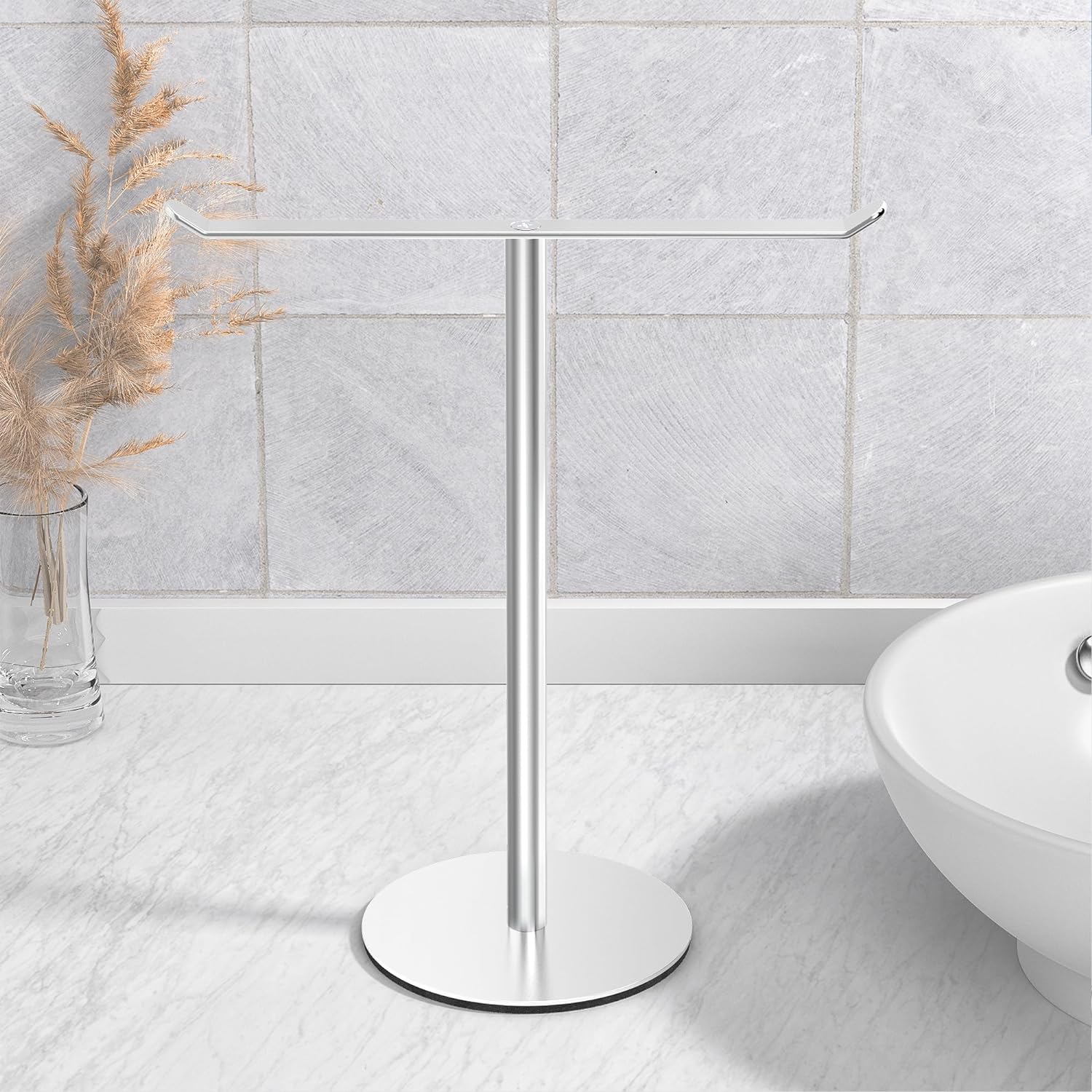 XINDUO-Towel Rack T-Shape Hand Towel Holder for Bathroom,Headband ...