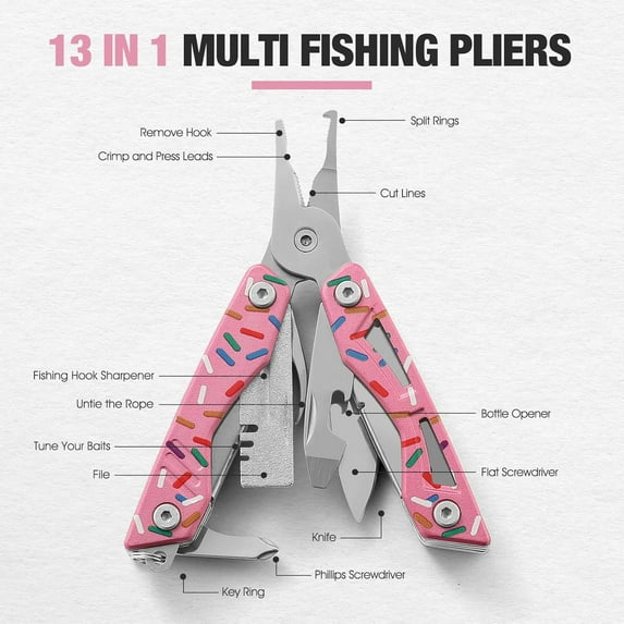 XINDUO-VIRENKNIFE 13-in-1Multi Tool Pliers, Stainless Steel Mini EDC ...