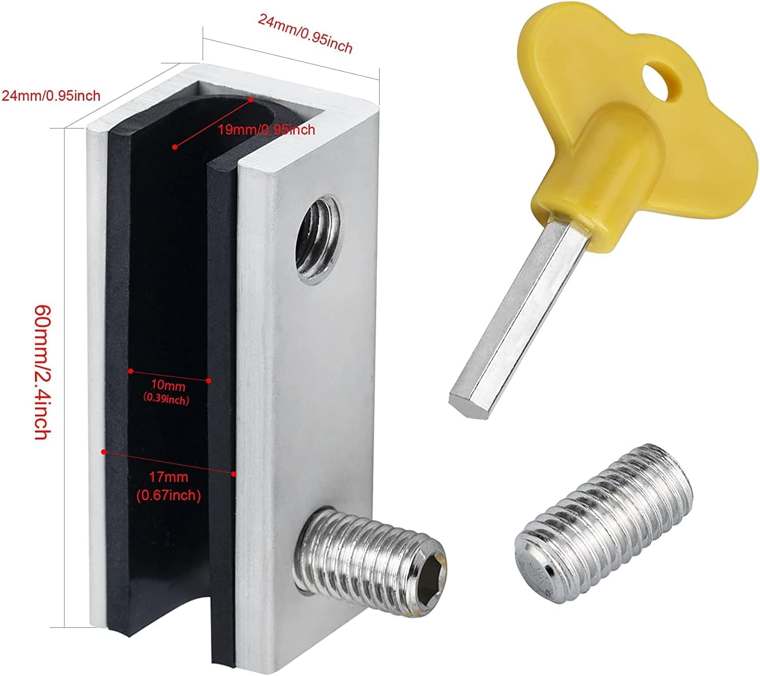 XINDUO-Window Locks, 8 Sets Sliding Security Window Lock with Key for ...