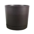 thumbnail image 1 of XINGAG 10 Inch Modern Simple Plant Pot With Drainage Holes And Matching Saucers,Lightweight Sturdy Flower Pot Container For Indoor Home Office Windowsill Balcony Outdoor Courtyard, 1 of 6