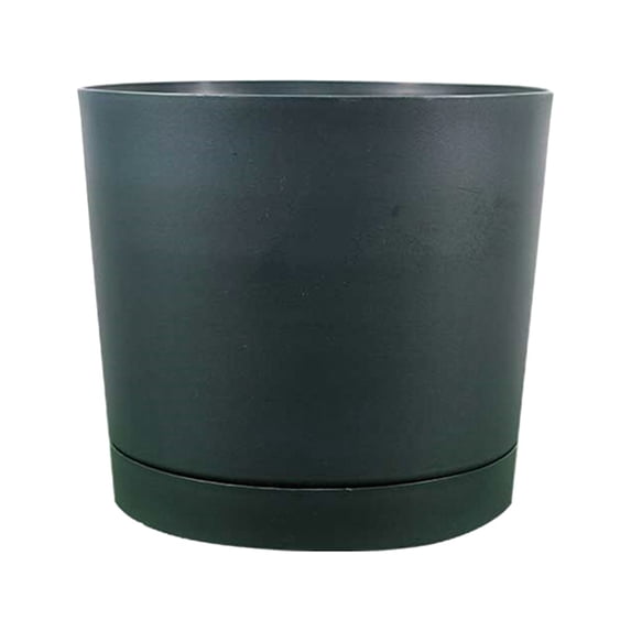 XINGAG 10 Inch Modern Simple Plant Pot With Drainage Holes And Matching Saucers,Lightweight Sturdy Flower Pot Container For Indoor Home Office Windowsill Balcony Outdoor Courtyard