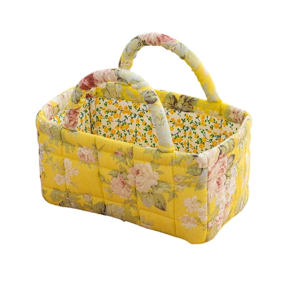 XINGAG Boho Storage Basket, Fabric Storage Organizer with Handles, Decorative Storage Bin, Collapsible Organizer for Toys, Clothes and Books, Decorative Basket for Nursery, Bedroom and Closet