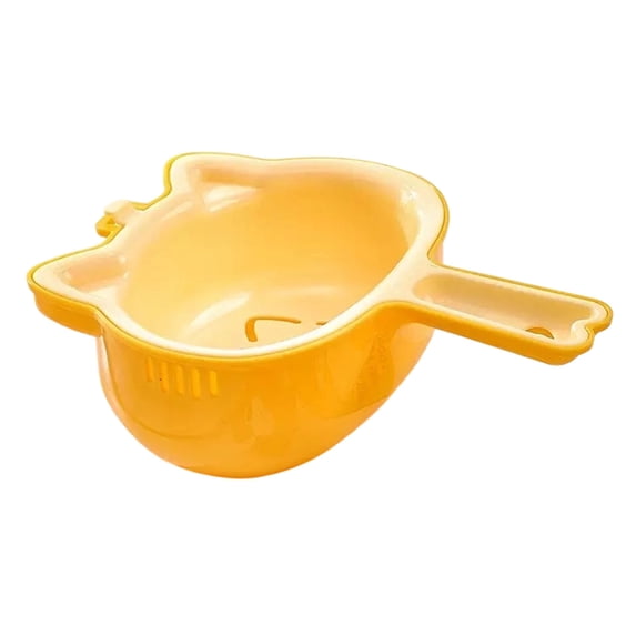 Grape Kitchen XINGAG Cat Shaped Kitchen Colander with Ergonomic Handle, Cute Fruit ...