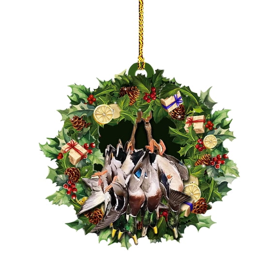 XINGAG Hanging Ornament Car Rear View Mirror Pendant, Christmas Tree Hanging Ornament, Car Rear View Mirror Charm Vehicle Interior Accessories Decoration Presents for Window Wall