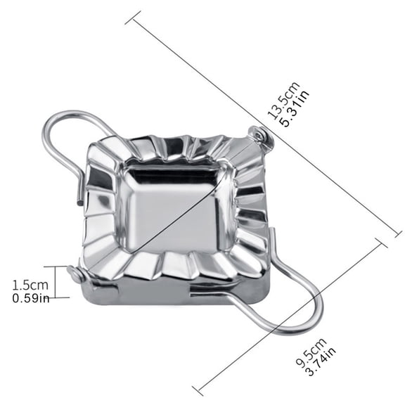XINGAG Dumpling Maker Press, Ravioli Pierogi Mould, Stainless Steel Pastry Dough Wrapper Cutter for Kitchen Pie Making