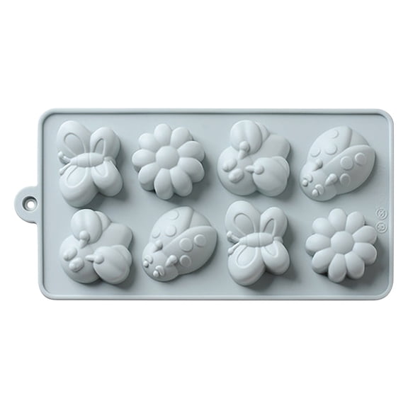 XINGAG Ice Cube Tray, Ice Tray 8 Cavity Silicone Mold, Heat Resistant Multi-use for Chocolate, Dessert, Soap, Candle, Craft Making