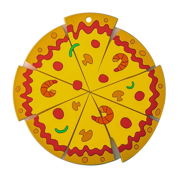 XINGAG Pizza Shaped Coasters, Drink Mats, Heat Resistant Non Table Protector for Coffee Mug Glass Home Bar Office Housewarming Gift