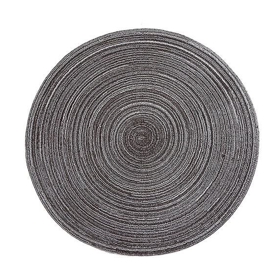XINGAG Round Braided Placemat, Heat Resistant Table Mat, 14 Inch Place Mat for Indoor Outdoor Dining Use