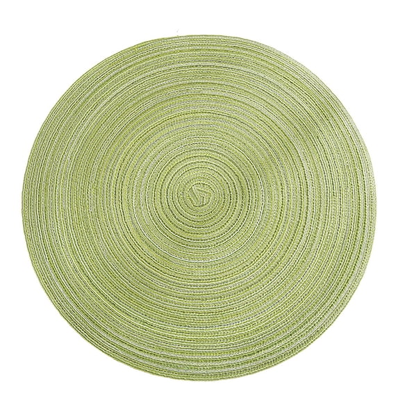 XINGAG Round Braided Placemat, Heat Resistant Table Mat, 14 Inch Place Mat for Indoor Outdoor Dining Use
