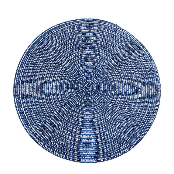 XINGAG Round Braided Placemat, Heat Resistant Table Mat, 14 Inch Place Mat for Indoor Outdoor Dining Use