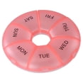 thumbnail image 1 of XINGAG Round Weekly Pill Organizer, Travel Pill Container 7 Day, Portable Travel Storage Case for Vitamin Supplement Fish Oil, 1 of 4