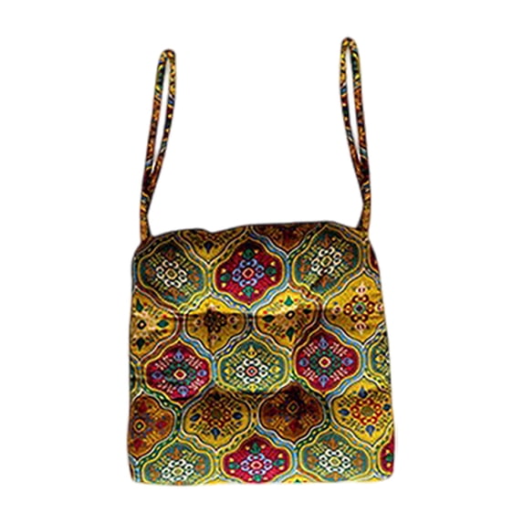 XINGAG Seat Cushion, Boho Chair Cushion for Dining Chairs, Square Chair Pad with Fixing Ties, Non Decorative Seat Pad for Indoor Dining Kitchen Household Chairs