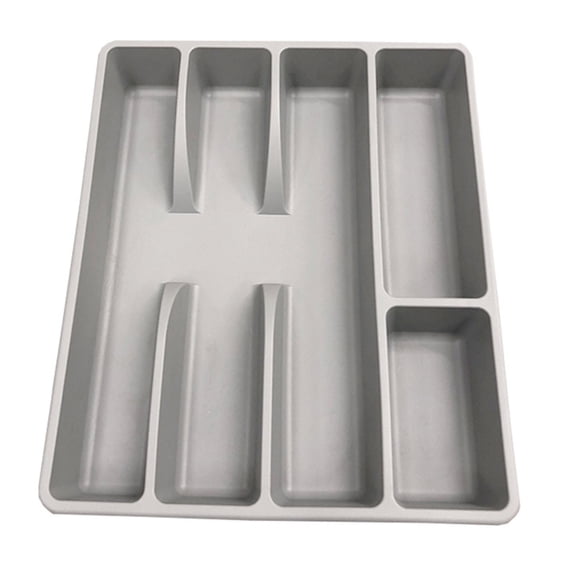 XINGAG Silverware Organizer, Drawer Organizer Tray, Utensil Tray for Kitchen Drawer, Cutlery Storage for Kitchen, Flatware and Utensil Holder Divider for Spoons Forks Knives Tableware