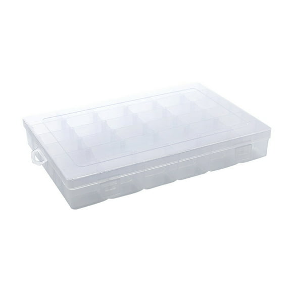 XINGAG Storage Boxes Transparent Hard 36 Lattice Jewelry Storage Box Removable Partition Home Organizer Container