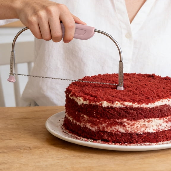 XINGAG Wire Cake Slicer Leveler Adjustable Cake Cutter With 9 Height Settings Stainless Steel Wires & Handle For Baking And Layer Cakes Kitchen Gadgets