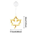 thumbnail image 1 of XINGXIANG Autumn Window Lights - Fall Maple Leaf Pumpkin LED Decor with Suction Cups, Battery Powered Thanksgiving Halloween Home Decoration(Maple leaf), 1 of 5