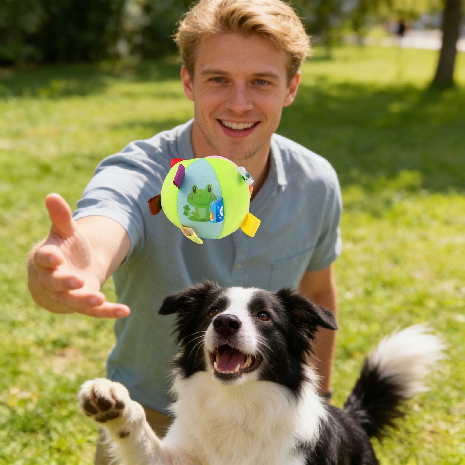 Fetch Small XINGXIANG Dog Squeaky Plush Toy with Straps, 4.72 Inch Soft Stuffed ...