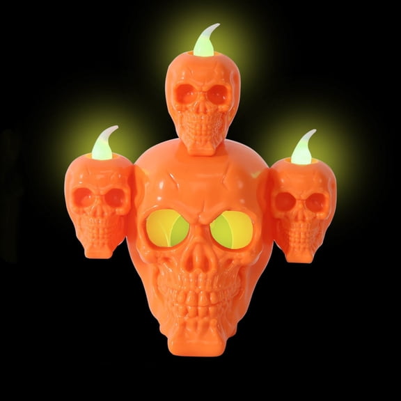 XINGXIANG Glowing LED Skeleton with Mist Effect - Battery Operated Halloween Desk Decor, Gothic Light Up Fogger Ornament for Home Party, Tabletop, Shelf Display,Halloween Decorations