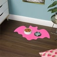 thumbnail image 1 of XINGXIANG Halloween Pet Feeding Mat - Bat Shape Felt Placemat for Cats Dogs 16.92x9.84 Inch Waterproof Dining Mat Floor Protection Bat,Halloween Cat,Halloween Dog B, 1 of 6