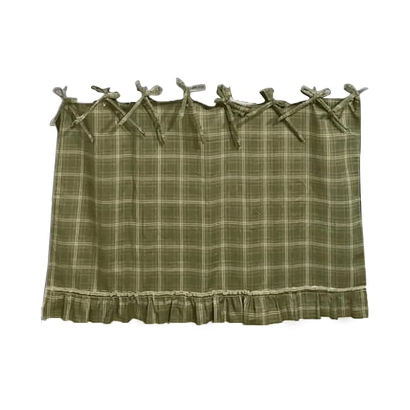 XINGXIANG Handmade Oven Skirts,Farmhouse Kitchen Décor, Handmade Embroidery OvenSkirts,Heat-Resistant,Ribbon Ties,Tabs & Ruffled Trim,Effortless Install,Hide Clutter & Elevate Style,30*21.5"(D)