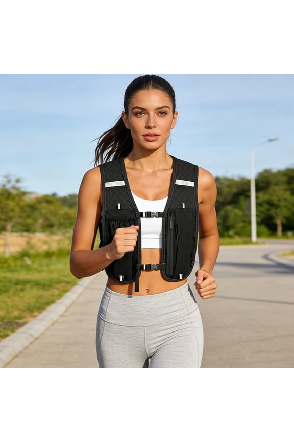 Hydration Running Vest Lightweight Water Backpack Pack for Men Women Hydration Water Pack for Cycling,Running,Hiking,Biking(Black)