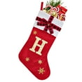 thumbnail image 1 of XINGXIANG Large Christmas Stocking - Personalized Embroidered Letter Holiday Sock for Mantel Decor,,Christmas Decorations H, 1 of 3