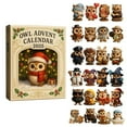 thumbnail image 1 of XINGXIANG Owl Advent Calendar 2025 - 24 Days Christmas Countdown with Miniature Collectible Figurines for Bird Lovers Home Decor, 1 of 6