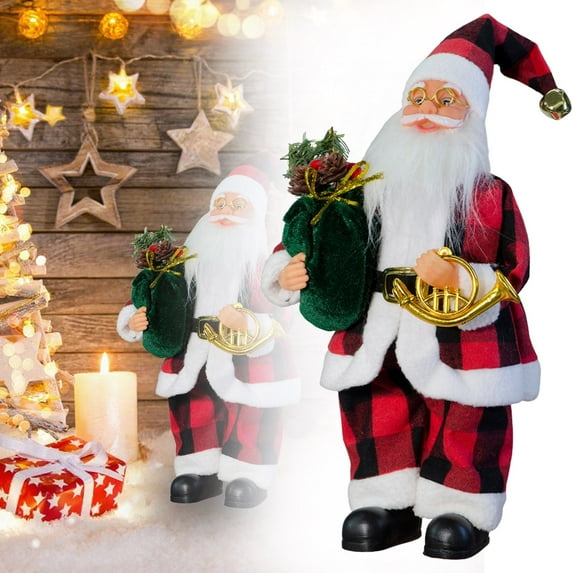 XINGXIANG Santa Doll - Festive Christmas Scene Setter for Tabletop Display Indoor Outdoor Decor,Christmas Decorations(40cm)